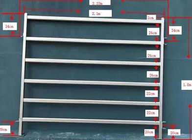 PVC Coated Livestock Cattle Panel 